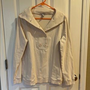 Banana Republic Women's Cream Double-Breasted Sweater